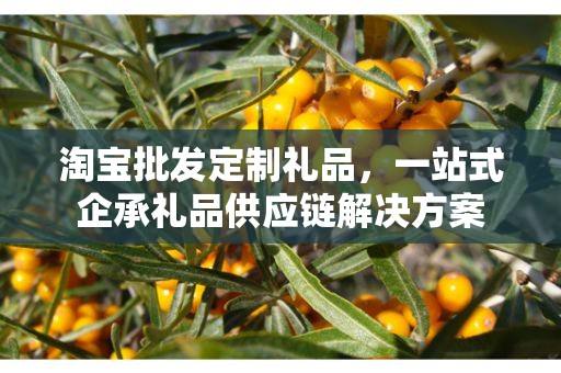 淘宝批发定制礼品，一站式企承礼品供应链解决方案